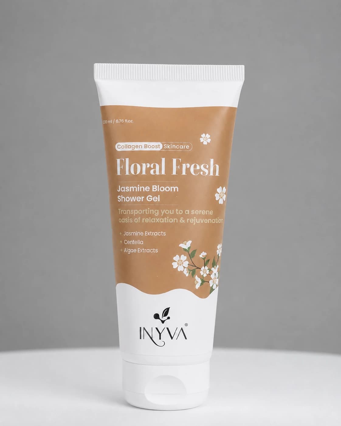 INYVA Floral Fresh Jasmine Bloom Shower Gel tube